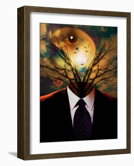 Surreal Human-rolffimages-Framed Art Print