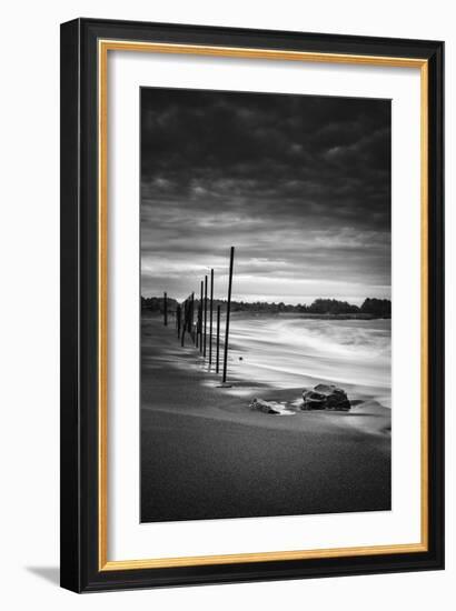 Surreal Moody Beach Scene, Fort Bragg Mendocino California-Vincent James-Framed Photographic Print