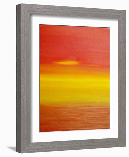 surreal sunset-Kenny Primmer-Framed Art Print