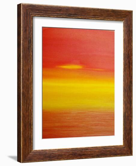 surreal sunset-Kenny Primmer-Framed Art Print