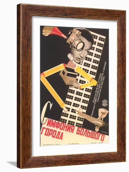 Surrealist Russian Poster-null-Framed Premium Giclee Print