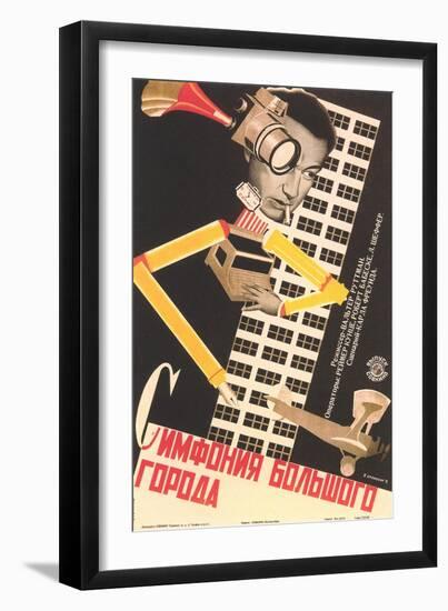 Surrealist Russian Poster-null-Framed Premium Giclee Print