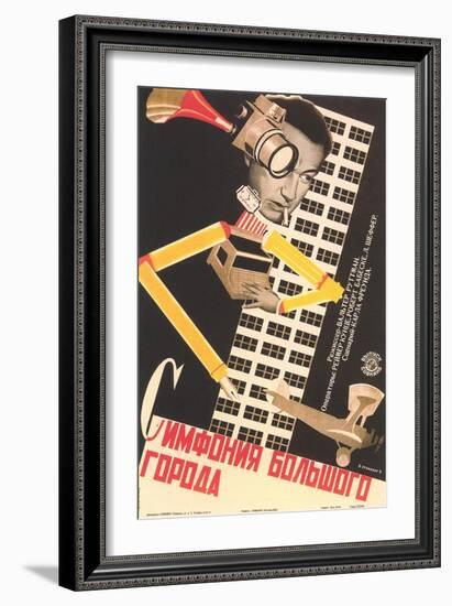 Surrealist Russian Poster-null-Framed Premium Giclee Print