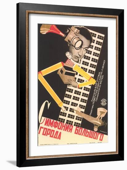 Surrealist Russian Poster--Framed Giclee Print