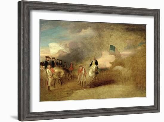 Surrender of Cornwallis at Yorktown, 1787-John Trumbull-Framed Giclee Print