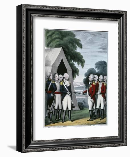 Surrender of Cornwallis-Currier & Ives-Framed Giclee Print