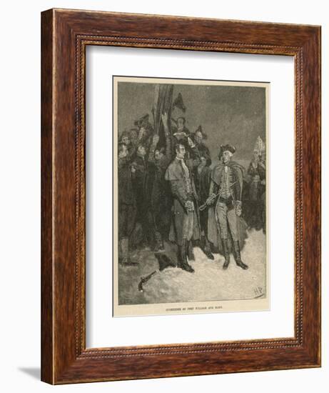 Surrender of Fort William and Mary-Howard Pyle-Framed Giclee Print