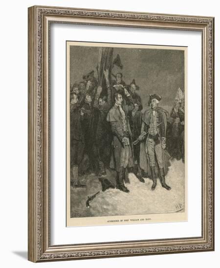 Surrender of Fort William and Mary-Howard Pyle-Framed Giclee Print