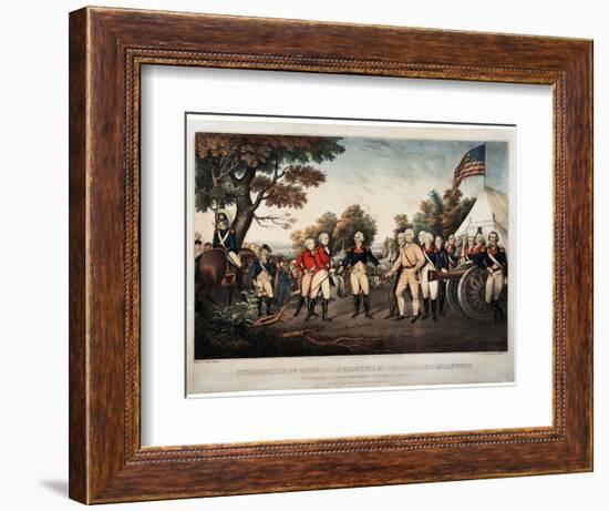 Surrender of General Burgoyne at Saratoga N.Y. Oct 17th 1777 New York, Print Made by Nathaniel…-John Trumbull-Framed Giclee Print