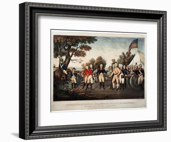 Surrender of General Burgoyne at Saratoga N.Y. Oct 17th 1777 New York, Print Made by Nathaniel…-John Trumbull-Framed Giclee Print