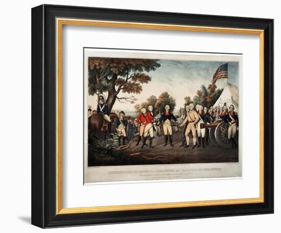 Surrender of General Burgoyne at Saratoga N.Y. Oct 17th 1777 New York, Print Made by Nathaniel…-John Trumbull-Framed Giclee Print