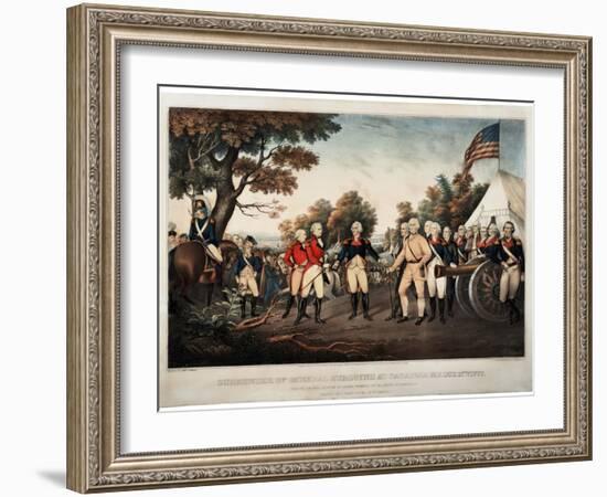 Surrender of General Burgoyne at Saratoga N.Y. Oct 17th 1777 New York, Print Made by Nathaniel…-John Trumbull-Framed Giclee Print