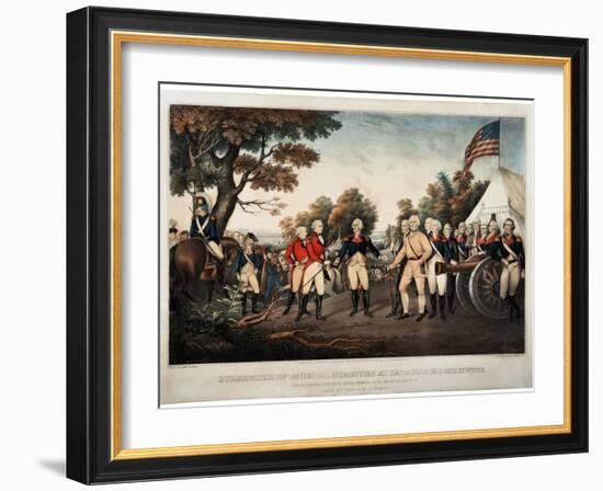 Surrender of General Burgoyne at Saratoga N.Y. Oct 17th 1777 New York, Print Made by Nathaniel…-John Trumbull-Framed Giclee Print