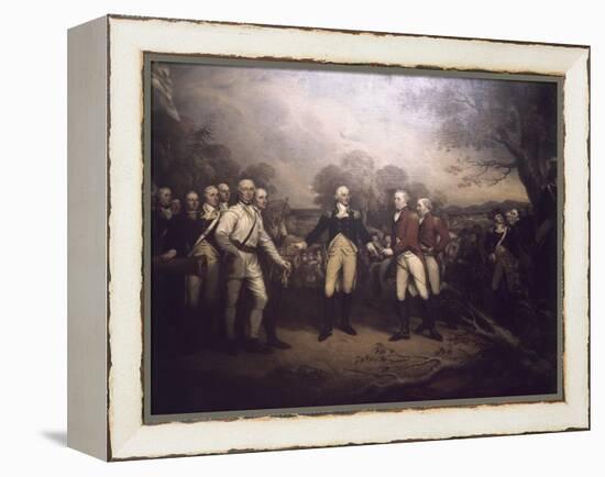 Surrender of General Burgoyne at Saratoga New-John Trumbull-Framed Premier Image Canvas
