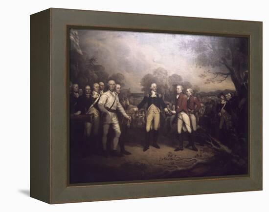 Surrender of General Burgoyne at Saratoga New-John Trumbull-Framed Premier Image Canvas