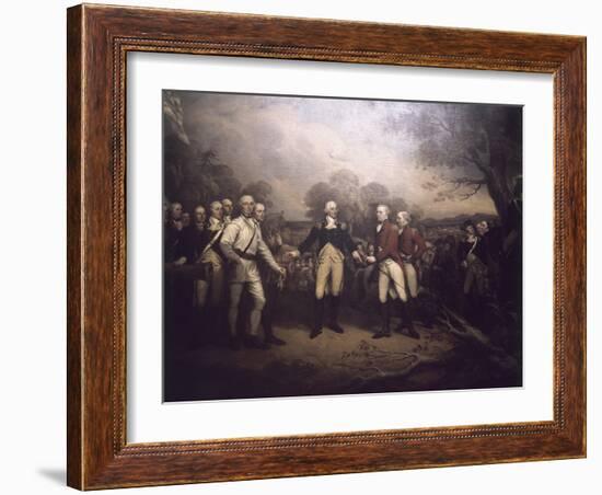 Surrender of General Burgoyne at Saratoga New-John Trumbull-Framed Giclee Print