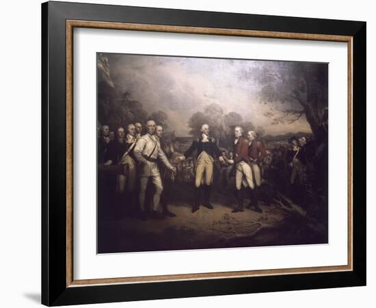 Surrender of General Burgoyne at Saratoga New-John Trumbull-Framed Giclee Print