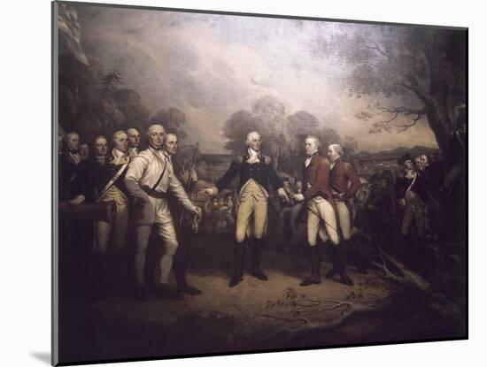 Surrender of General Burgoyne at Saratoga New-John Trumbull-Mounted Giclee Print