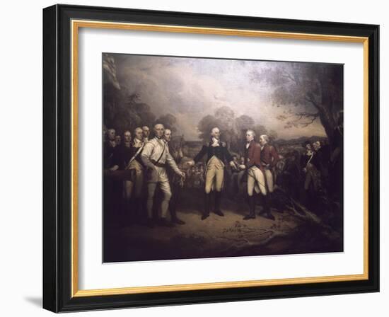 Surrender of General Burgoyne at Saratoga New-John Trumbull-Framed Giclee Print