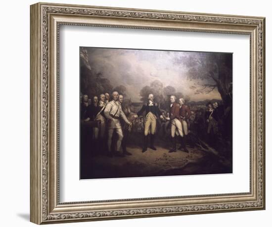 Surrender of General Burgoyne at Saratoga New-John Trumbull-Framed Giclee Print