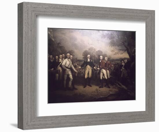 Surrender of General Burgoyne at Saratoga New-John Trumbull-Framed Giclee Print