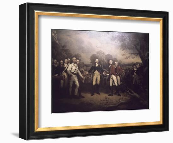 Surrender of General Burgoyne at Saratoga New-John Trumbull-Framed Giclee Print