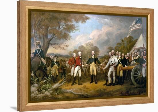 Surrender of General Burgoyne-John Trumbull-Framed Stretched Canvas