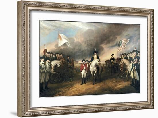 Surrender of General Cornwallis-John Trumbull-Framed Art Print