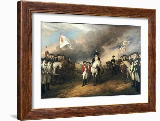 Surrender of General Cornwallis-John Trumbull-Framed Art Print