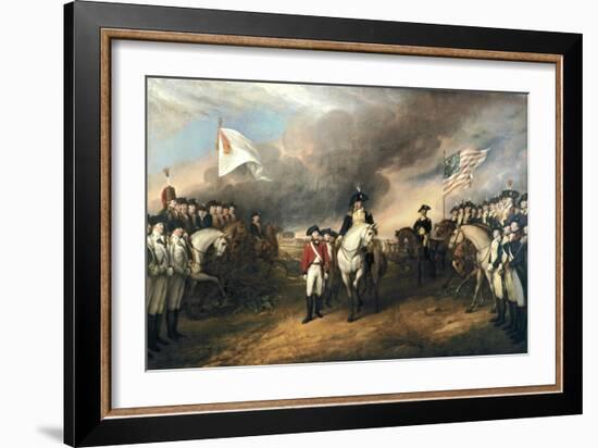 Surrender of General Cornwallis-John Trumbull-Framed Art Print