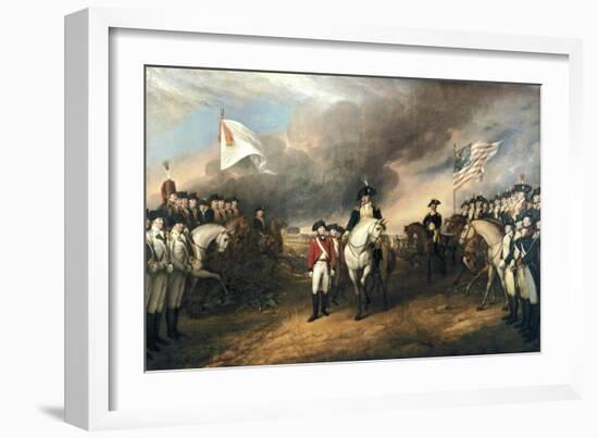 Surrender of General Cornwallis-John Trumbull-Framed Art Print