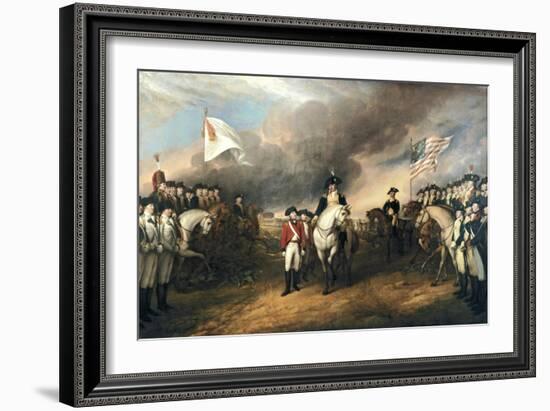 Surrender of General Cornwallis-John Trumbull-Framed Art Print