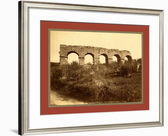 Surroundings Constantine, Ruins of a Roman Aqueduct, Algiers-Etienne & Louis Antonin Neurdein-Framed Giclee Print