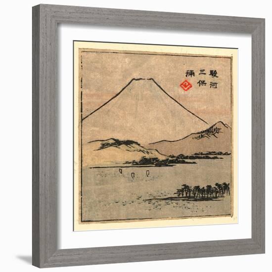 Suruga Miho No Ura-Utagawa Hiroshige-Framed Giclee Print