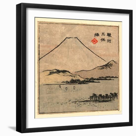 Suruga Miho No Ura-Utagawa Hiroshige-Framed Giclee Print