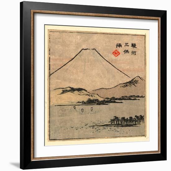 Suruga Miho No Ura-Utagawa Hiroshige-Framed Giclee Print