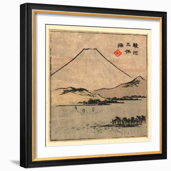 Suruga Miho No Ura-Utagawa Hiroshige-Framed Giclee Print