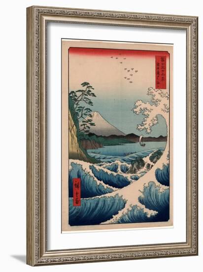 Suruga Satta No Kaijo-Utagawa Hiroshige-Framed Giclee Print