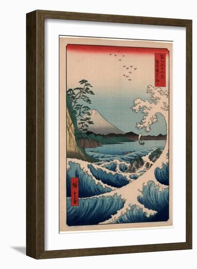 Suruga Satta No Kaijo-Utagawa Hiroshige-Framed Giclee Print