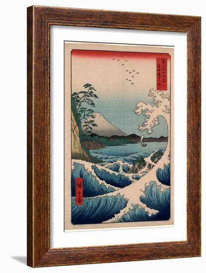 Suruga Satta No Kaijo-Utagawa Hiroshige-Framed Giclee Print