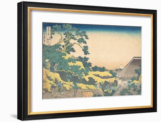 Surugadai in Edo-Katsushika Hokusai-Framed Premium Giclee Print