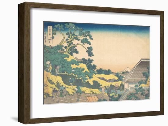 Surugadai in Edo-Katsushika Hokusai-Framed Premium Giclee Print