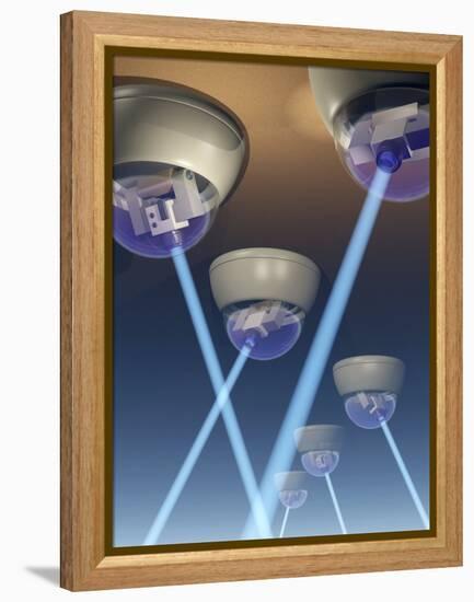 Surveillance Cameras, Computer Artwork-Laguna Design-Framed Premier Image Canvas