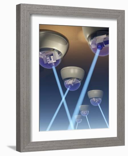 Surveillance Cameras, Computer Artwork-Laguna Design-Framed Photographic Print