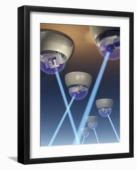 Surveillance Cameras, Computer Artwork-Laguna Design-Framed Photographic Print