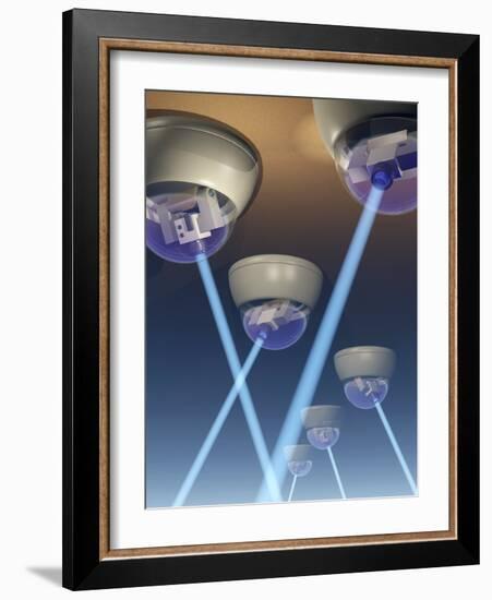 Surveillance Cameras, Computer Artwork-Laguna Design-Framed Photographic Print