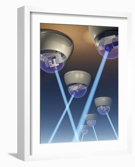 Surveillance Cameras, Computer Artwork-Laguna Design-Framed Photographic Print