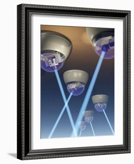 Surveillance Cameras, Computer Artwork-Laguna Design-Framed Photographic Print