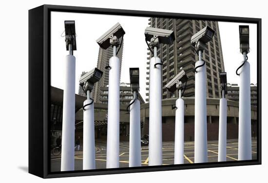 Surveillance Cameras-Victor De Schwanberg-Framed Premier Image Canvas