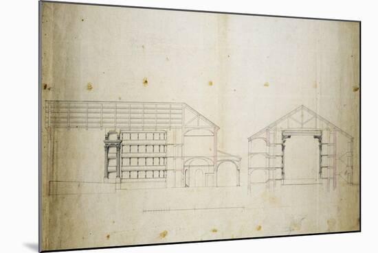 Survey and Proposal for Restoration of Morelliano Theatre in Novara: Plan-null-Mounted Giclee Print